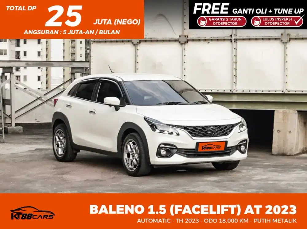 Baleno AT 2023 Putih AT Kilometer 16.000