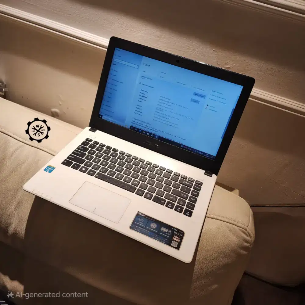 Laptop Asus A450C Win 10 Ram 4GB SSD 120 HDD 500 Batt Keyboard Baru