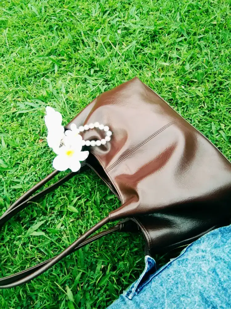 totebag wanita mahogani/coklat
