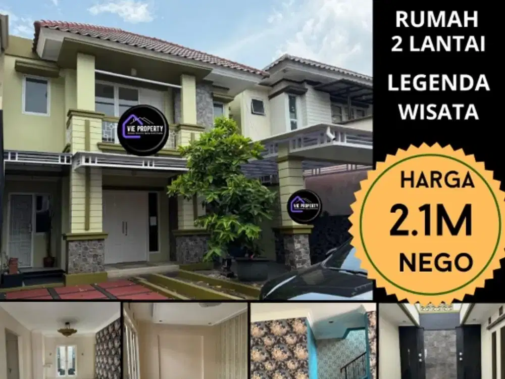 Di Jual Cepat Rumah Cantik Siap Huni 2,1 M Nego.  Legenda Wisata Cibubur.