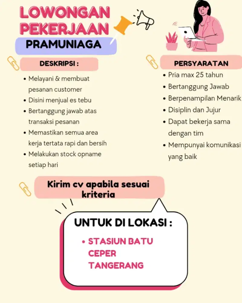 Lowongan kerja di sudirman