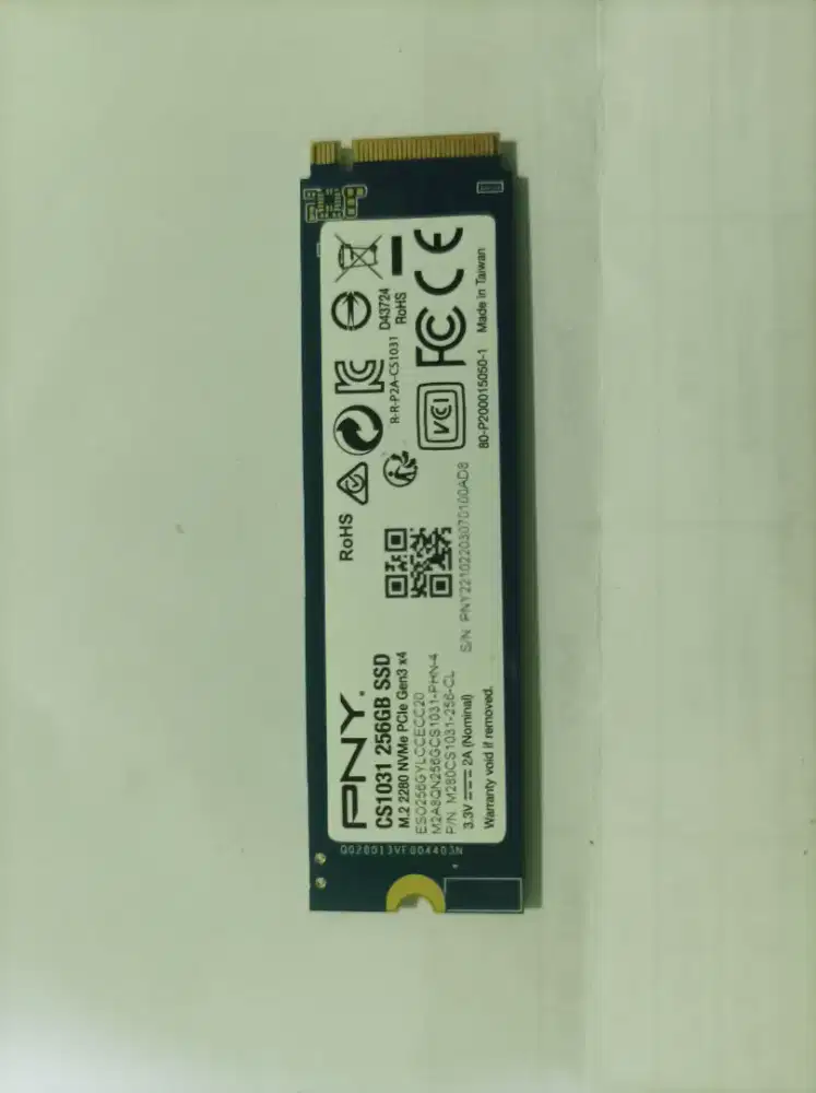 Nvme 256 g merk PNY