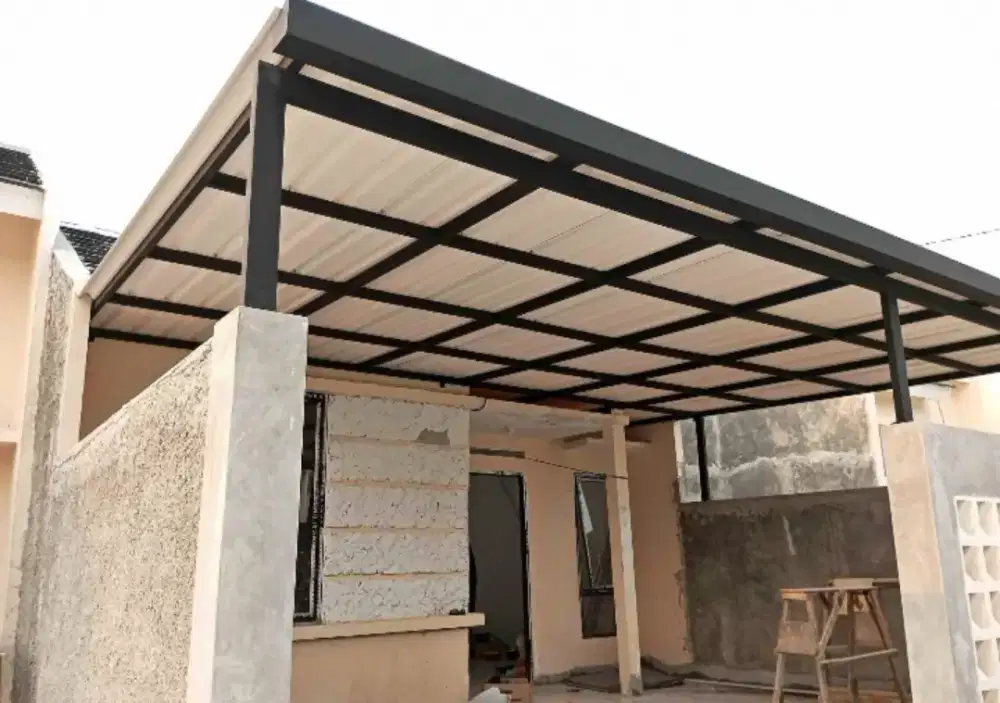 Kanopi carport alderon RS kombinasi talang air