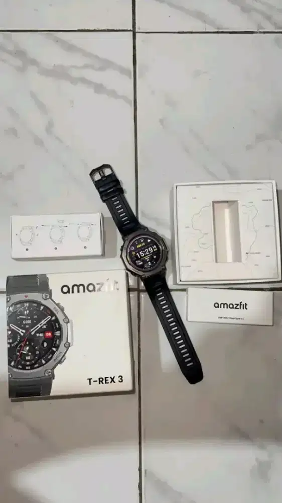 Smart watch amazfit trex 3 t-rex 3 garansi resmi smartwatch gps strava