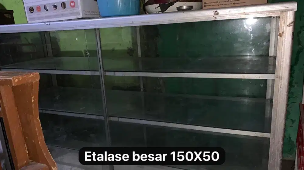 ETALASE UNTUK USAHA UKURAN 150x50