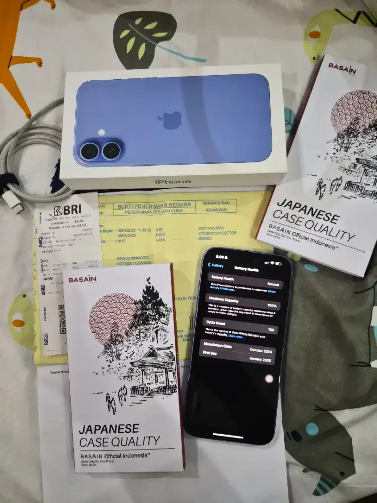 Apple Iphone 16 Plus 256 GB Ultramarine Garansi Inter Resmi Cukai Indo