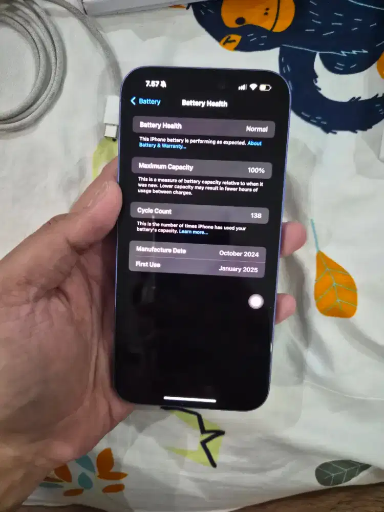 Apple Iphone 16 Plus 256 GB Ultramarine Garansi Inter Resmi Cukai Indo