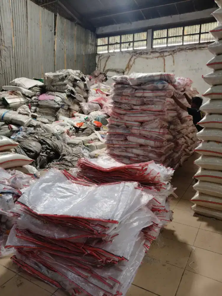Karung 50kg bekas beras sekali pakai