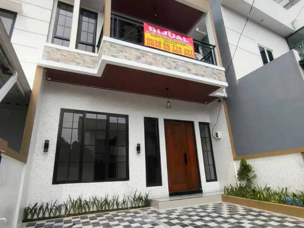 Rumah 4 Bedroom 100% Baru Dibangun dari Kavling - Sentul City - Griya Alam Sentul