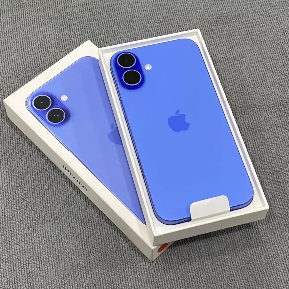iPhone 16 Plus 256GB Ultramarine iBox 2 minggu pakai like new