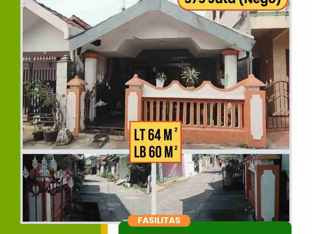 Rumah luas 64 m2 harga 375 juta di Sepanjang, Taman, Sidoarjo