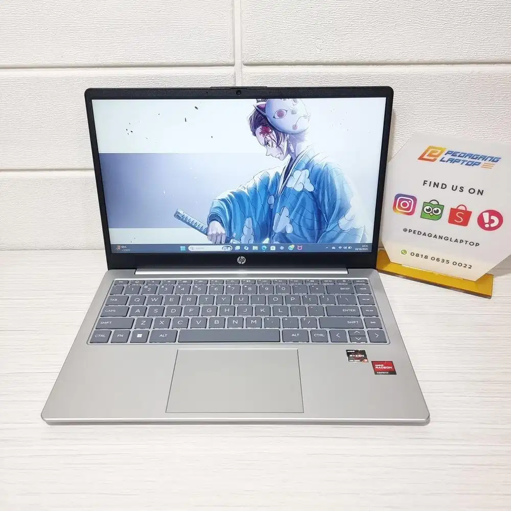 Laptop HP 14 EM333AU AMD RYZEN 3-7320U 8GB/512GB Fullset Like New