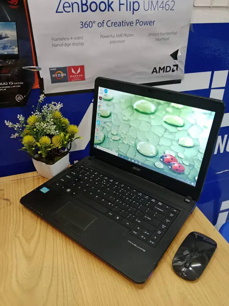 PROMO LAPTOP ACER TRAVELMATE P243 CORE I3 RAM 4GB HDD 500GB SIAP PAKAI