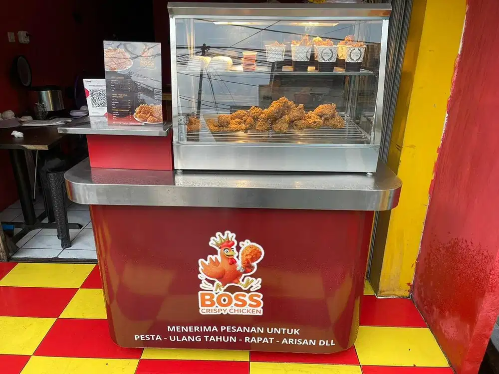 Etalase warmer fried chicken