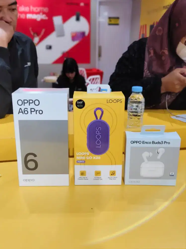 Oppo A6 Pro 8/128GB Gratis Enco Buds3 Pro & Speaker Bluetooth Loops