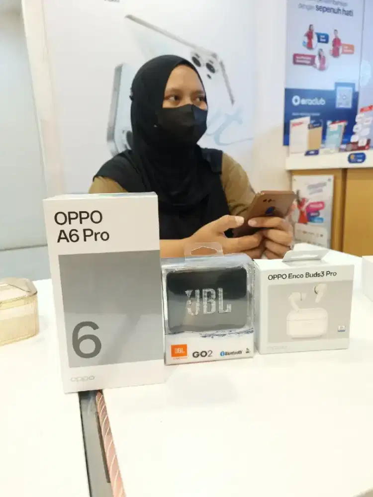 Oppo A6 Pro 8/256GB Gratis Enco Buds3 Pro & Speaker JBL GO 2