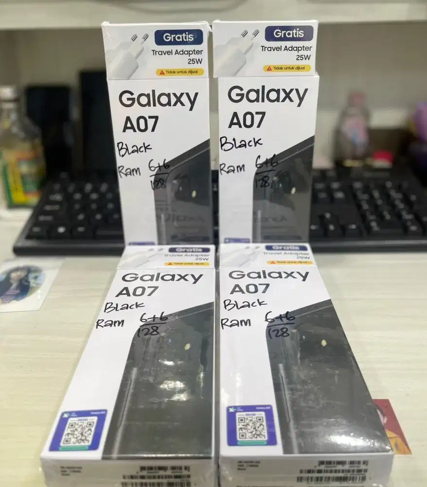 Promo Baru...Samsung A07 6/128 Grs Resmi (Warna : Black,Violet)