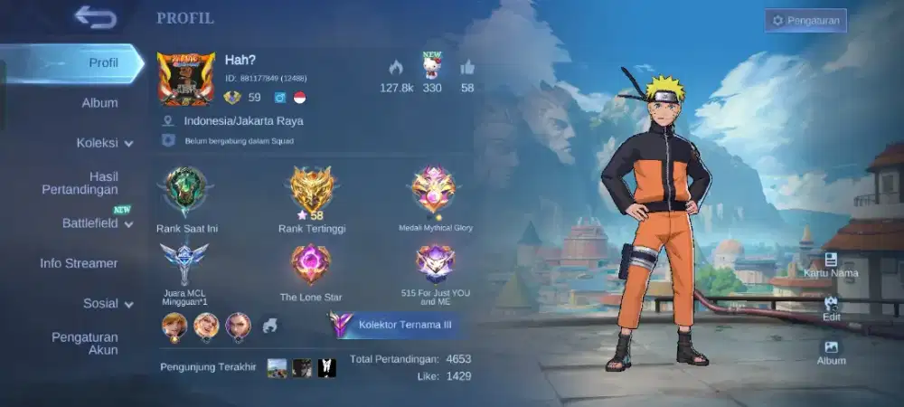 Akun Mobile Legend