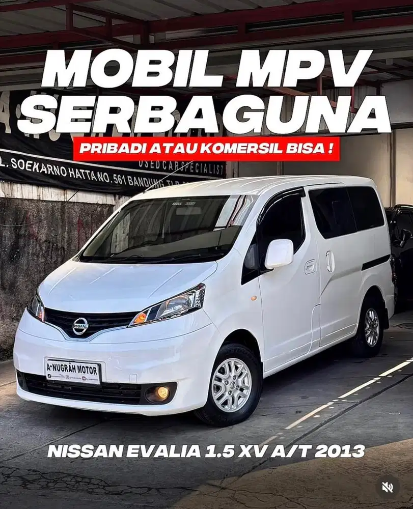 PAJAK PANJANG‼️ Nissan EVALIA XV KEYLESS MATIC 2013 || ANM