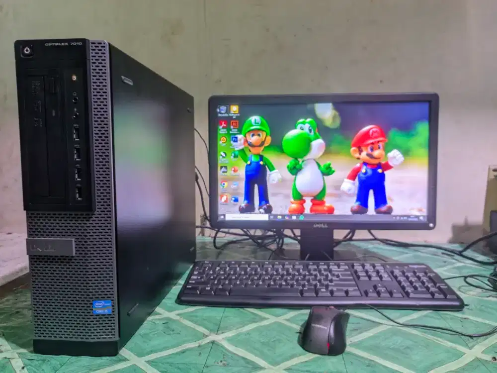 PC Dell Core i5 Fullset, SSD + Monitor 19”, Siap Pakai & Bergaransi