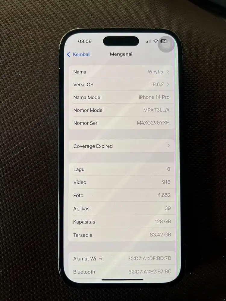 Iphone 14 pro beacukai esim only mines