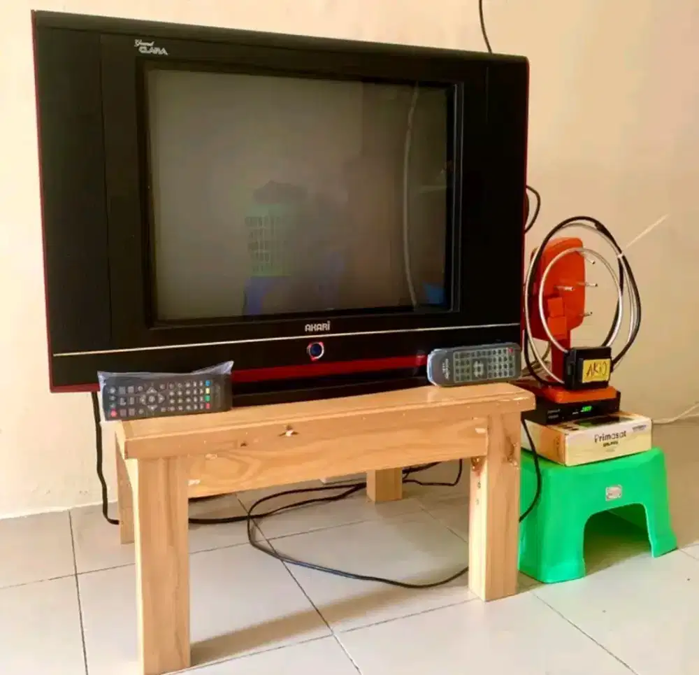 TV 21 INCH SLIM FLAT FULLSET NORMAL SEPAKET LAYAR DATAR