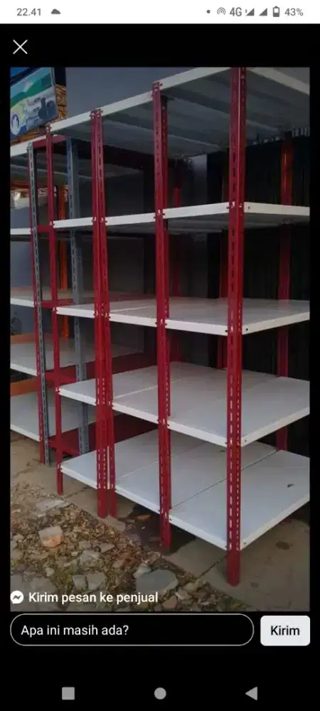 RAK BESI SIKU LUBANG SIAP KIRIM DAN COD