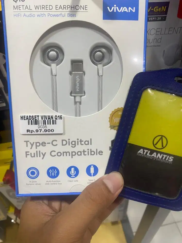 HEADSET VIVAN Q16|ATLANTIS DAHSYAT