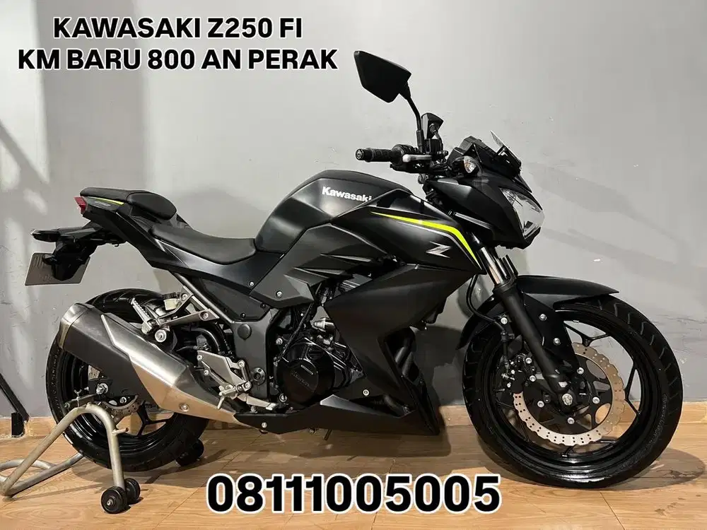 KM 800 PERAK ‼️ KAWASAKI Z250 FI TH 2018/2019 masih kaya baru