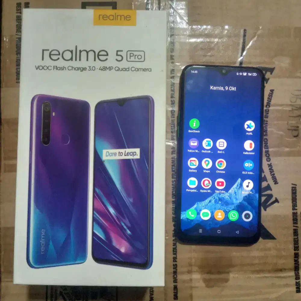 dijual hp android realme 5 pro ram 4 /128gb