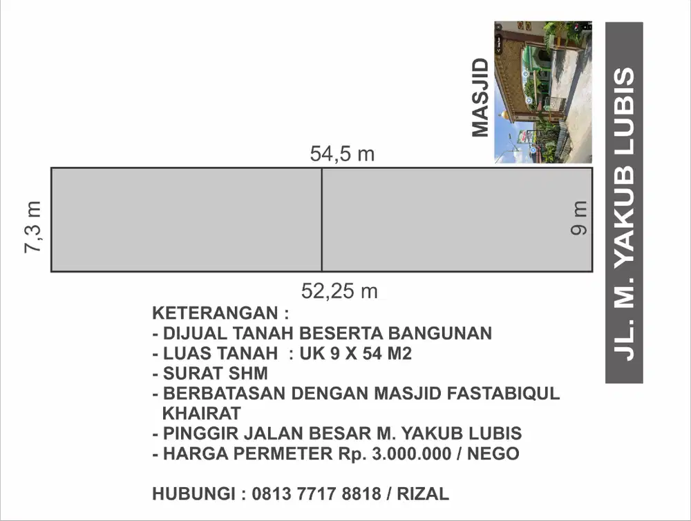JUAL TANAH DAN BANGUNAN