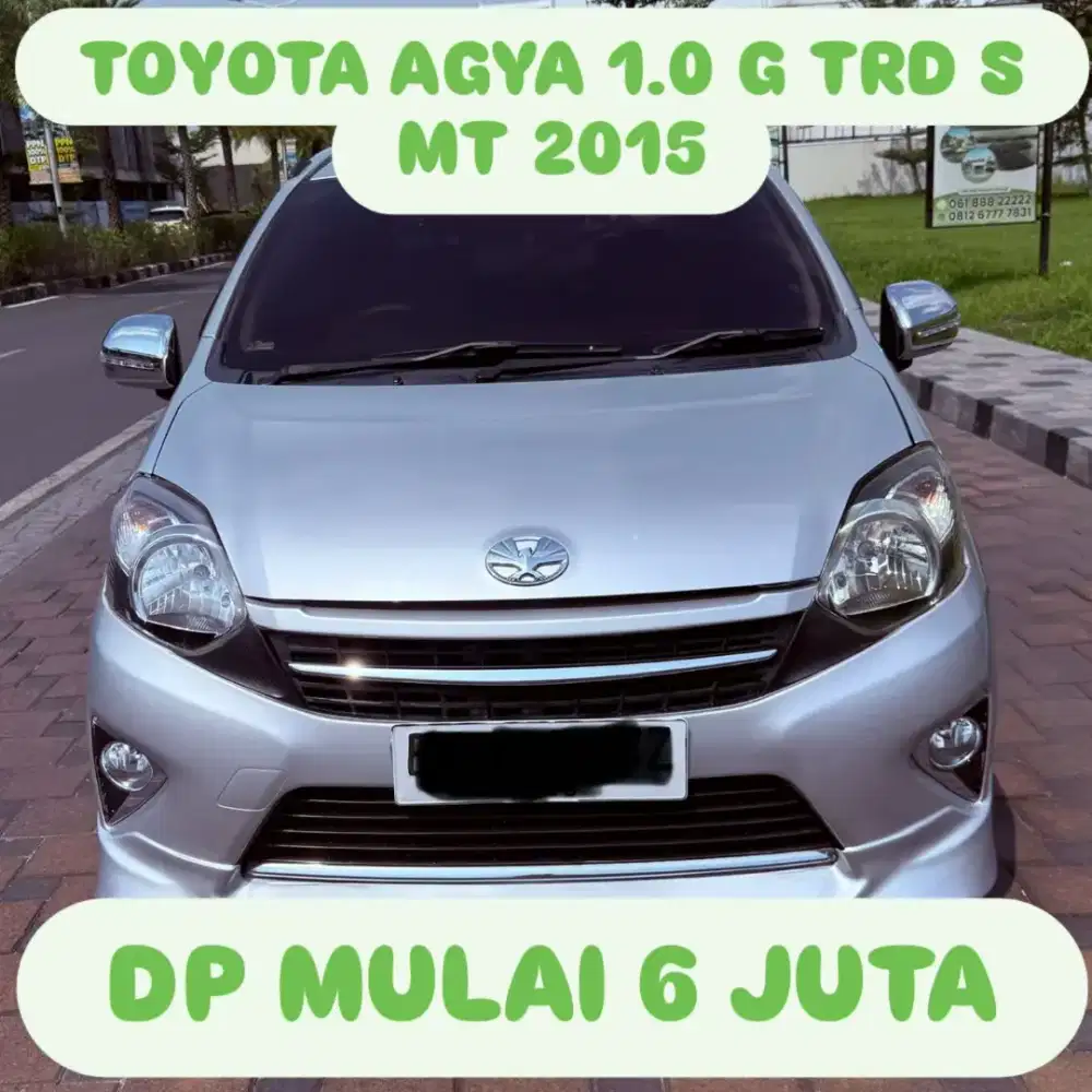 TOYOTA AGYA 1.0 G TRD S MT 2015 DP 6 JUTA