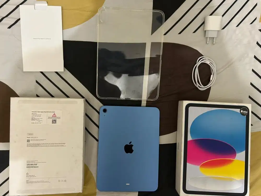 IPAD 11 A16 BLUE IBOX 2 BULAN PAKAI FULLSET ORI