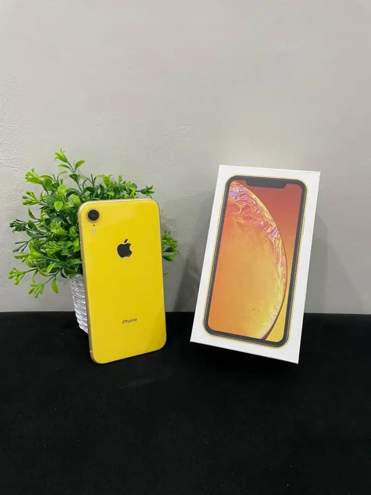 IPhone XR 256GB Yellow mulus Fullset BH 90% 3Utool 95