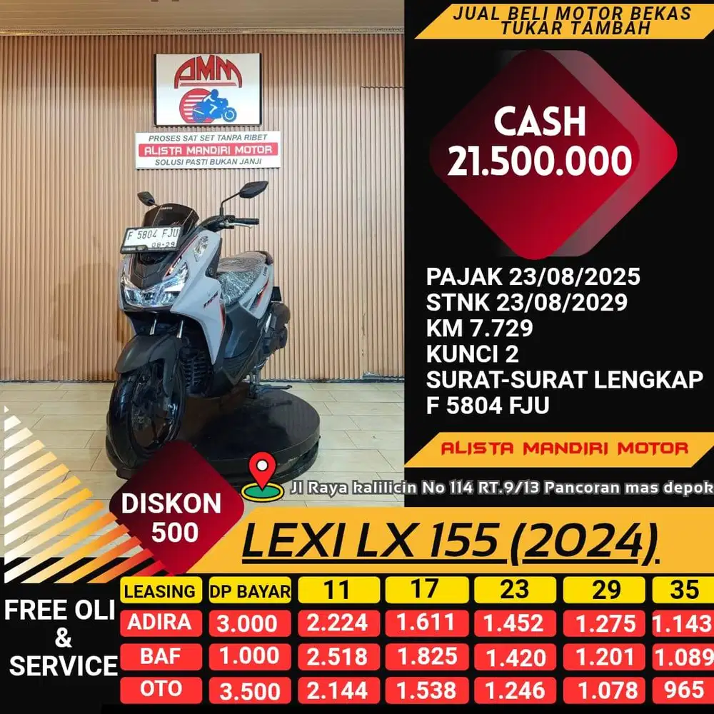 YAMAHA LEXI LX 155 TH 2024 BISA BAYAR VIA CC / PAYALTER