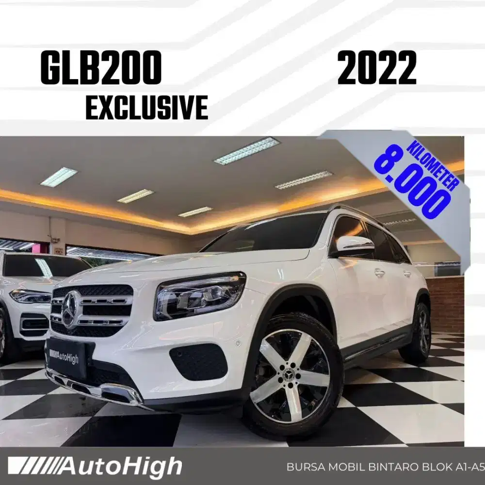 DP10% [Km8.000] GLB200 2022 White / GLB 200 Reg 2023 #AUTOHIGH