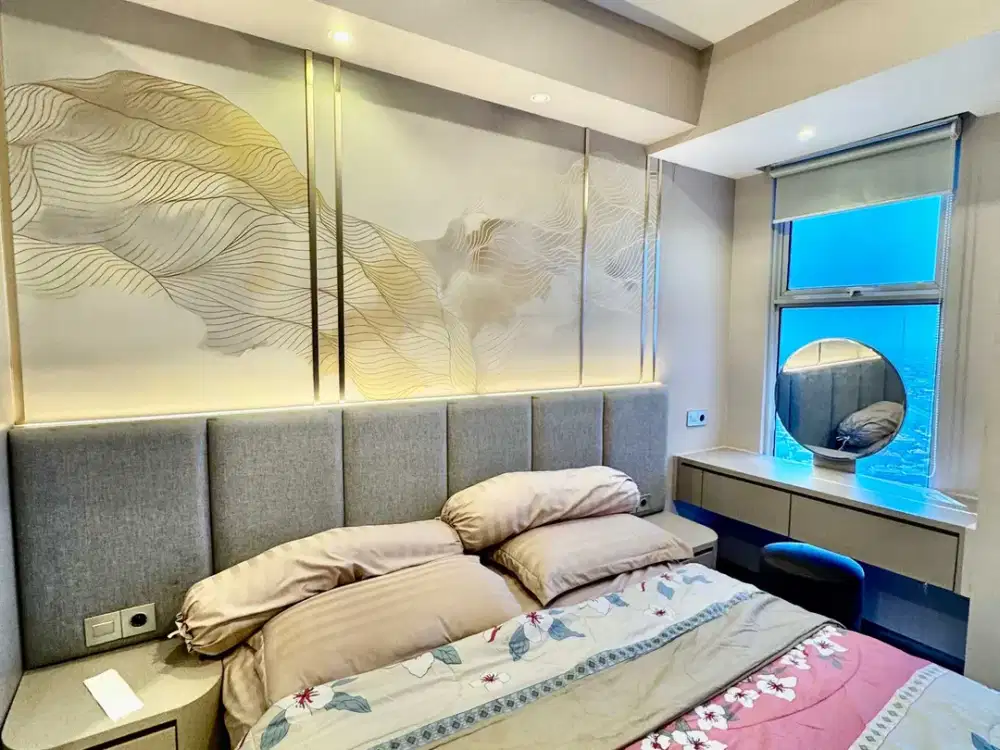 DISEWAKAN APARTEMEN BENSON PAKUWON INDAH MALL LT 35 FURNISH BAGUS PUOL