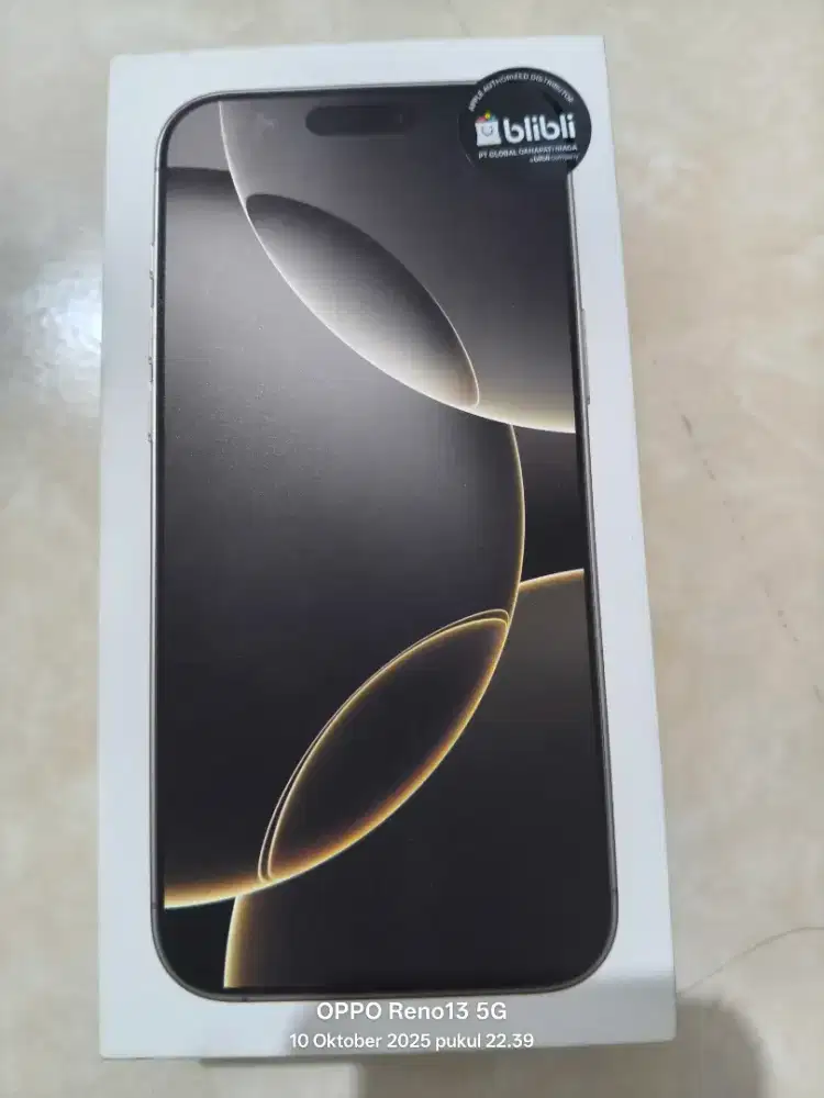 iPhone 16 promax warna natural titanium 256gb