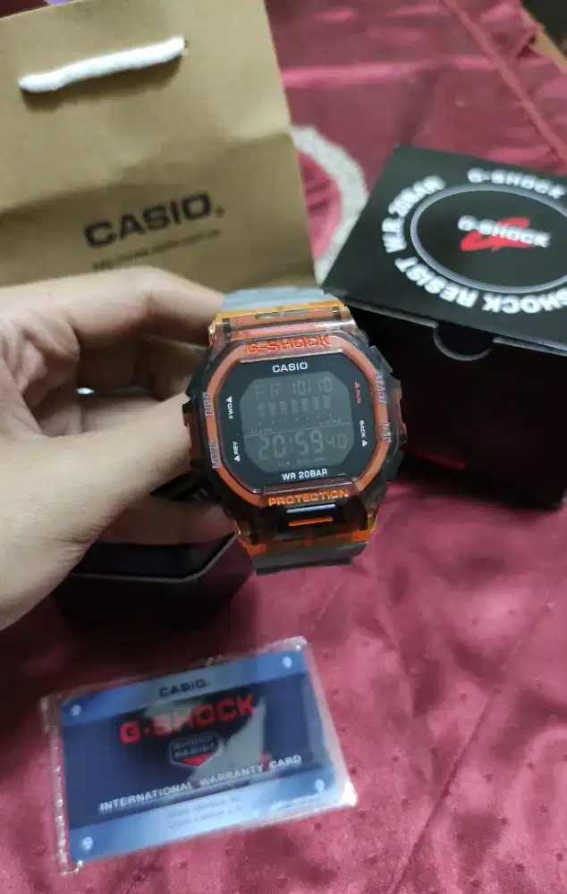 Jam Tangan Casio Gshock Gray Orange