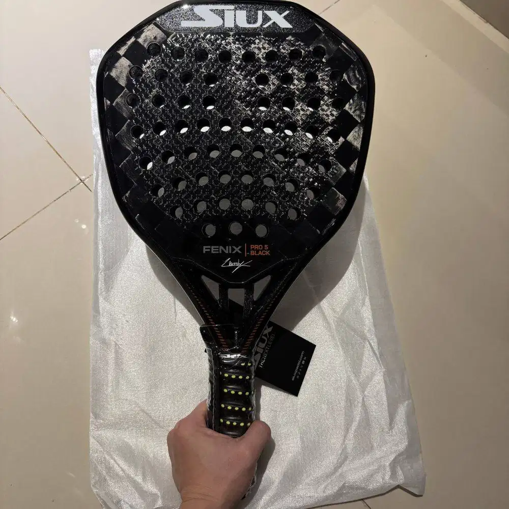 Padel Racket Raket Siux Fenix Pro 5 Black by Leandro Augsburguer