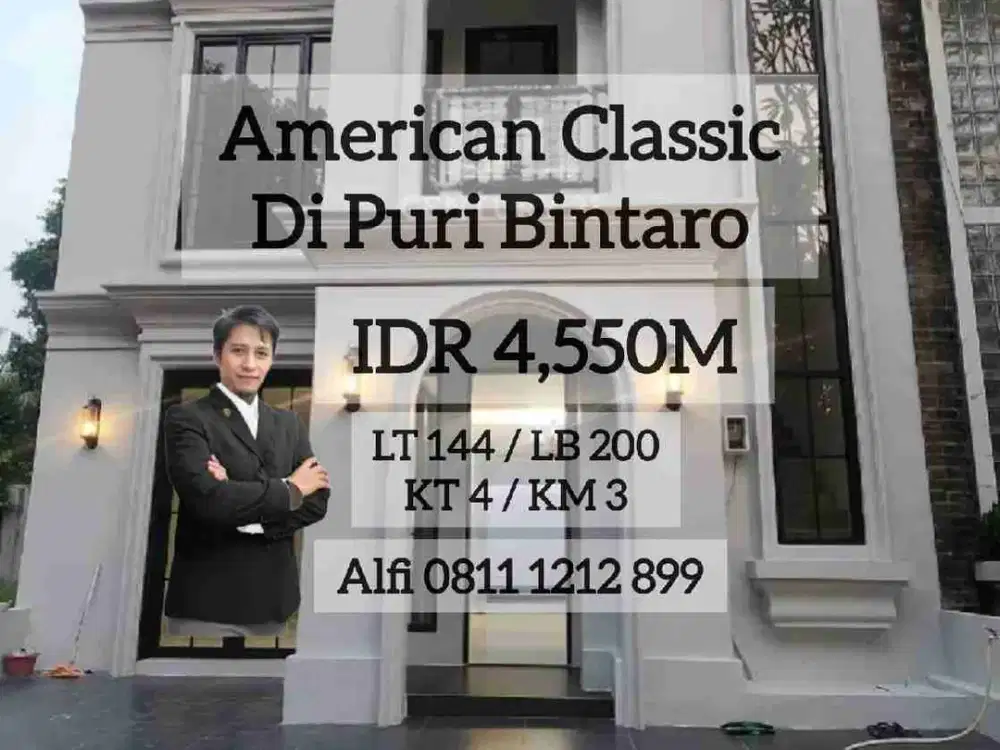 Rumah Brand New American Classic Di Puri Bintaro JS16313