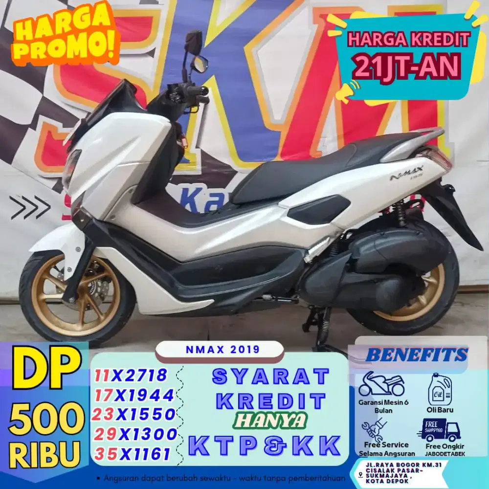 ( angsuran 38rb/ hari nmax tahun 2019 dp:500 cash credit)