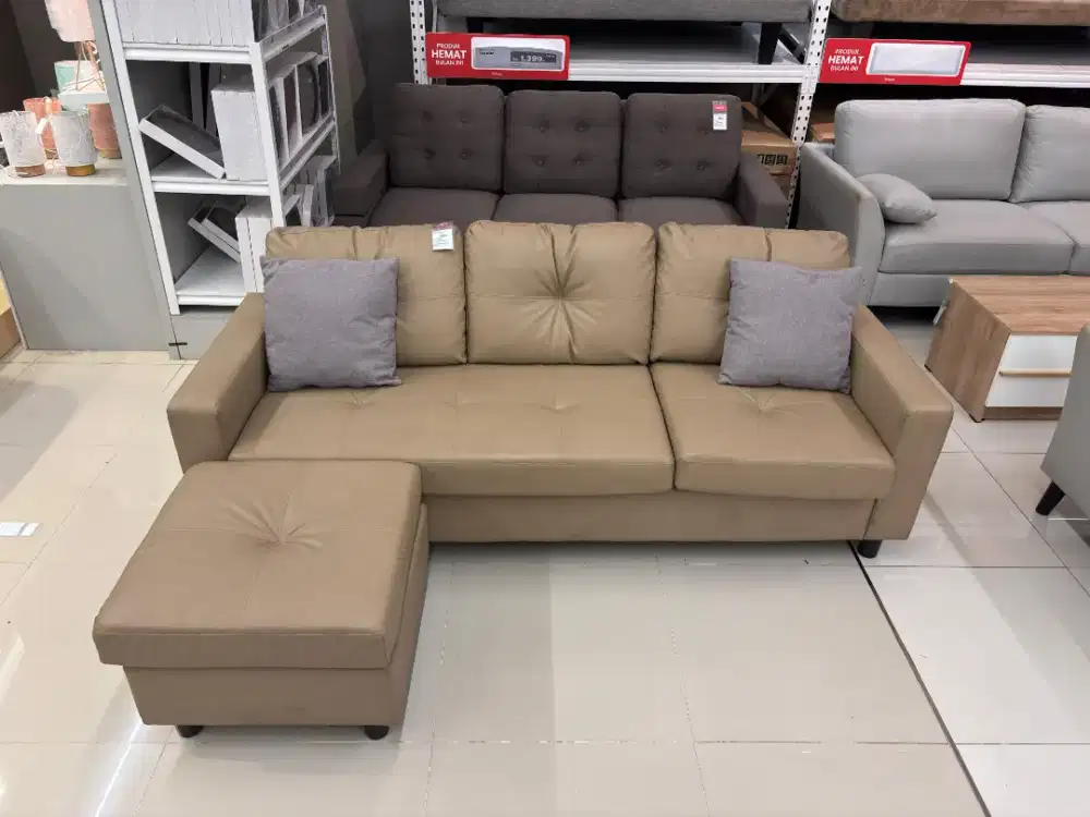 Sofa L tasyi kulit