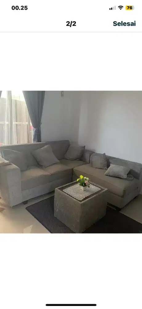 Sofa minimalis abu
