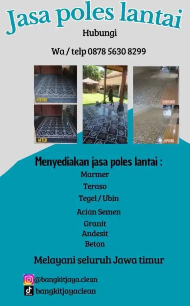 Melayani Jasa Poles Lantai Segala Jenis