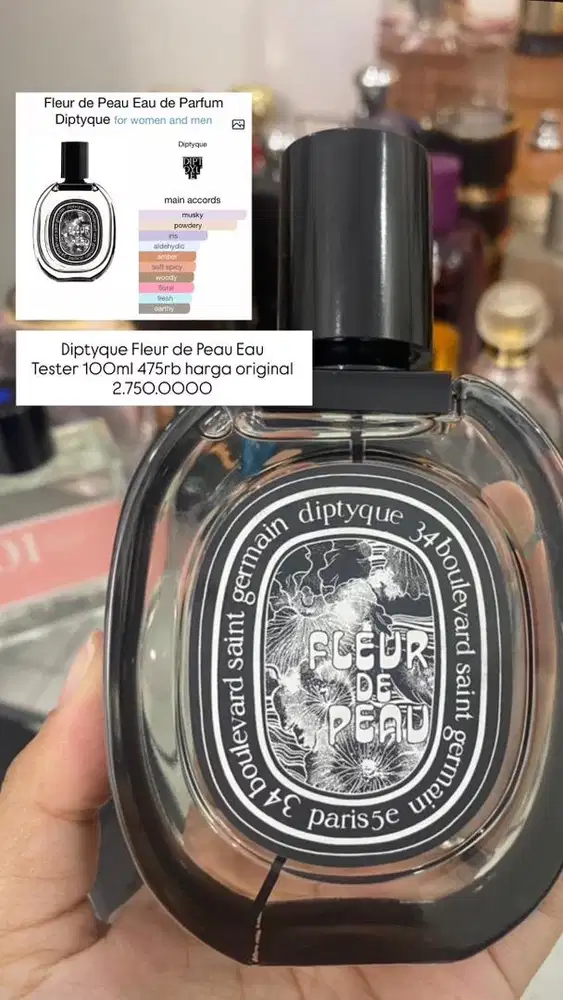 Parfum diptyque original tester
