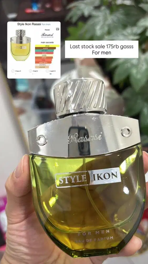 Parfum rasasi ori tester