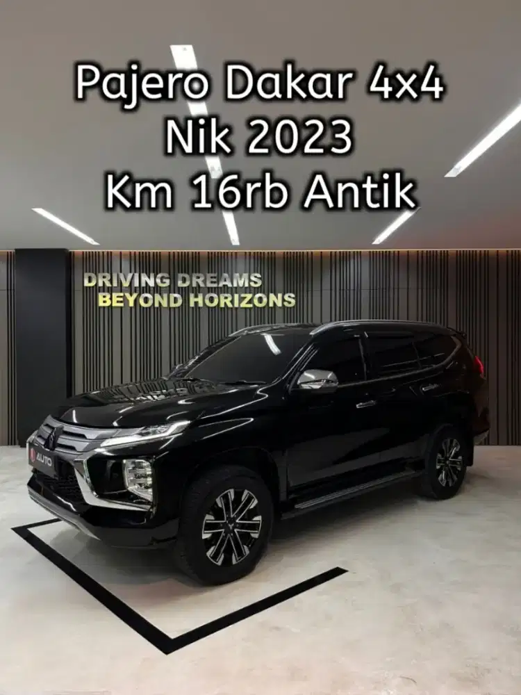 Mitsubishi Pajero Sport Dakar 4x4 2024 Hitam Diesel AT Km16rb Nik 2023