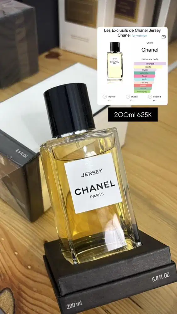 Chanel jersey 200ml original tester