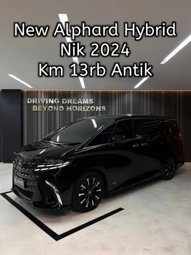 Toyota Alphard 2.5 HEV Hybrid 2025 Hitam Km13rb B2347UYN Nik 2024